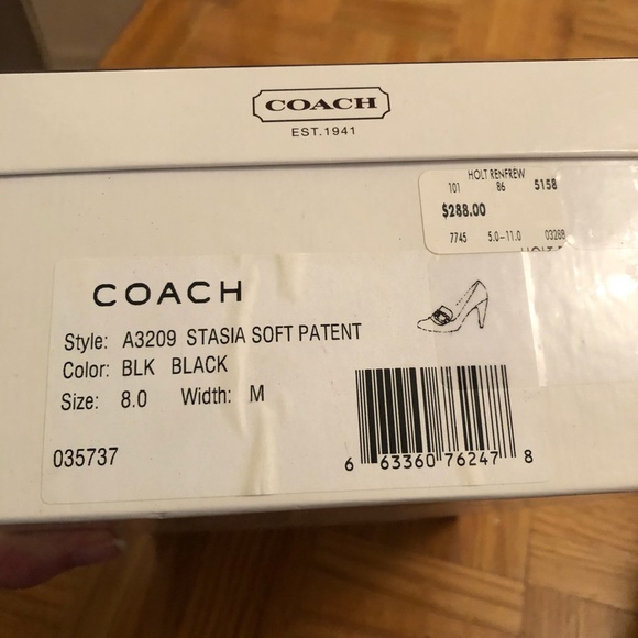 Coach pumps lightly worn size 8 - Picture 4 of 4
